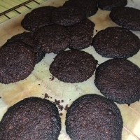 Keto chocolate chip chocolate cookies.